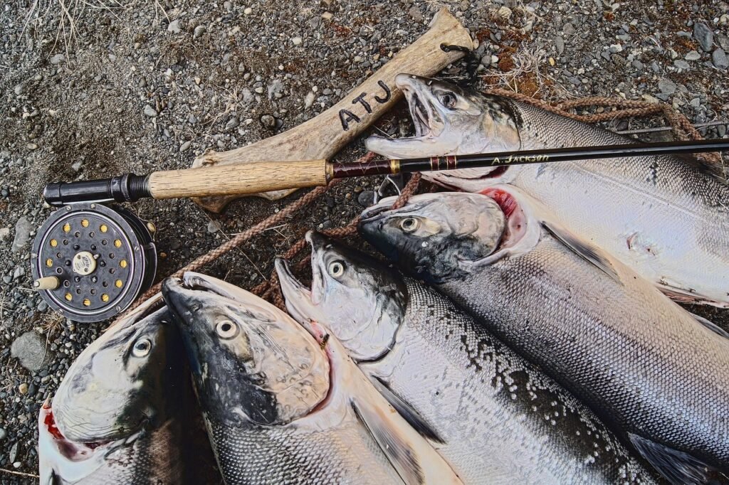 Angler correcting fly fishing mistakes
